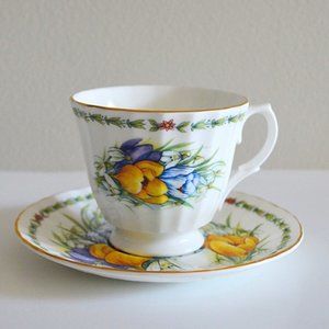 Royal Garden Fine China Staffs England Tea cup & Saucer